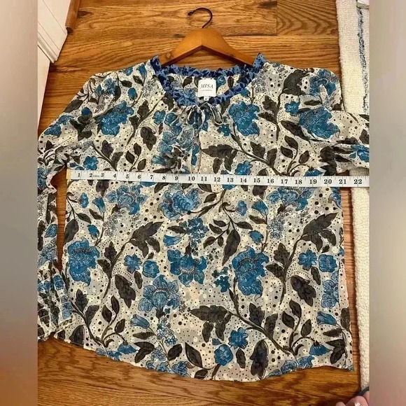 MISA Los Angeles Siena Top in Jaipur Floral Mix size Medium - Picture 10 of 15
